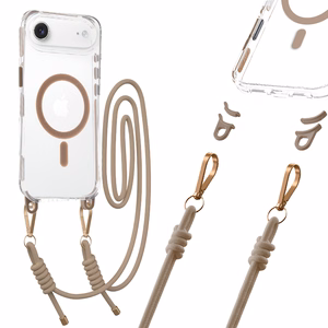 Tel Protect Strap Clear Ümbris jaoks Iphone 17 Air kuldne