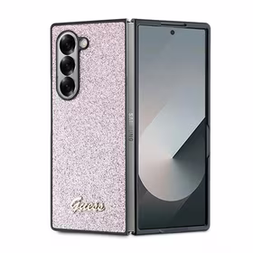 Guess 4G Glitter Script Ümbris jaoks Samsung Galaxy Z Fold 6 - Roosa