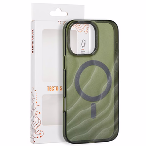 Tecto Shield Desert Mag ümbris mudelile iPhone 16 Pro Max 6,9", tume oliivroheline