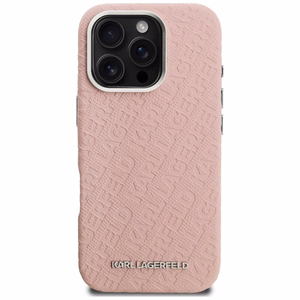 Karl Lagerfeld FW Stamped Karl MagSafe Ümbris iPhone 16 Pro - roosa