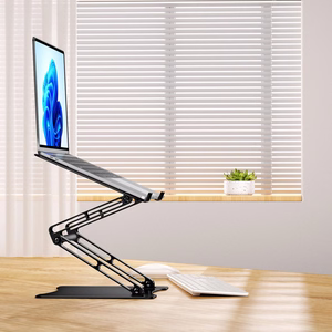 Wozinsky WRS-CPY75DSB алюминиевая подставка для ноутбука и планшета + подставка для смартфона - чёрный