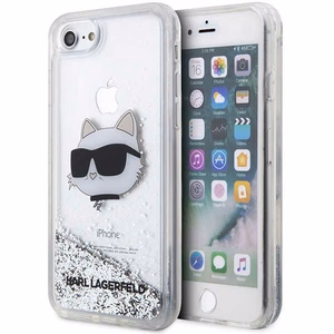 Karl Lagerfeld KLHCI8LNHCCS iPhone 7/8/ SE 2020/2022 hõbedane/hõbedane hardcase Glitter Choupette Head