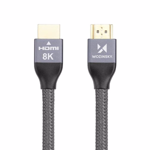 Wozinsky HDMI 2.1 Kaabel 8K 60 Hz 48 Gbps / 4K 120 Hz / 2K 144 Hz 1 m Hõbedane (WHDMI-10)