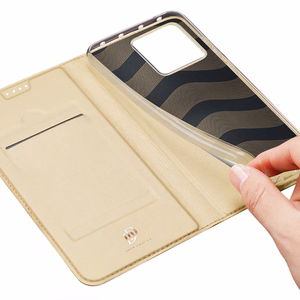 Dux Ducis Skin Pro Ümbris Xiaomi 13 Flip Card Wallet kuldne Stand