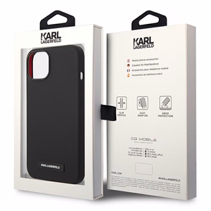 Karl Lagerfeld KLHMP14MSLMP1K iPhone 14 Plus 6.7 "hardcase must / must Silicone Plaque Magsafe