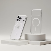 Ümbris jaoks iPhone 15 PRO MAX Forcell F-Protect läbipaistev Hybrid Premium ühilduv koos Magsafe läbipaistev