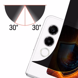 Nubia Flip 2 (front) – 3mk Silky Matt Privacy privaatsusfilter