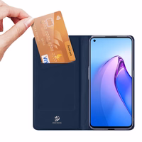 Dux Ducis Skin Pro ümbris Oppo Reno 8 flip cover kaardi rahakoti stend sinine