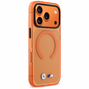 BMW M IML Metal Logos MagSafe Ümbris for iPhone 17 Pro Max - Pro oranž