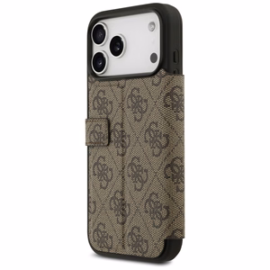 Guess Book 4G Metal Logo Ümbris jaoks iPhone 17 Pro Max - Brown