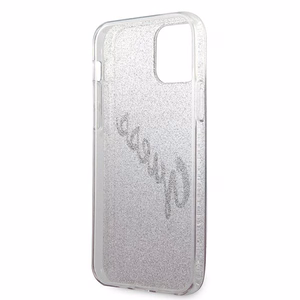 Guess GUHCP12LPCUGLSPI iPhone 12 Pro Max 6.7" roosa/roosa kõvakott Glitter Gradient Script