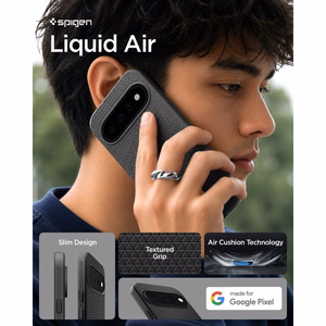 Spigen Liquid Air ümbris mudelile Google Pixel 11 – värv: mattmust