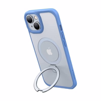 Torras telefonikott Ostand Matte iPhone 15-le (tumesinine)
