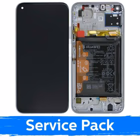 Ekranas skirtas Huawei P40 Lite su rėmeliu / Breathing Crystal / (Service Pack)