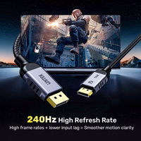 Unitek C1626GY01-1.5M DisplayPort kaabel must, hall