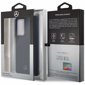 Mercedes Silicone Line чехол для Samsung Galaxy S21 Ultra - синий