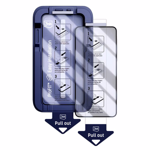 LCD tempered glass (2 pcs.) with applicator 3mk Hardy Hardura 9H Samsung S942 S26 must