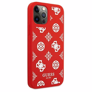 Guess GUHCP12LLSPEWRE iPhone 12 Pro Max 6.7" punane/punane kõva korpus Peony Collection