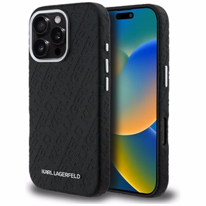 Karl Lagerfeld FW Stamped Karl MagSafe чехол iPhone 16 Pro - черный