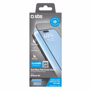 SBS Eyesafe karastatud klaas iPhone Air jaoks koos aplikaatoriga