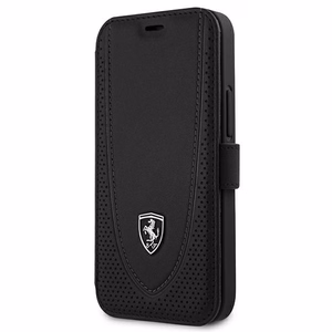 Ferrari FEOGOFLBKP12SBK raamatkaaneline ümbris iPhone 12 mini 5,4" Off Track Perforated – must