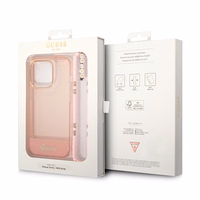 Guess GUHCP14XHGCOHP iPhone 14 Pro Max 6.7" roosa/roosa hardcase Translucent Pearl Strap