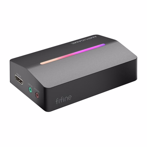 Fifine V3, карта видеозахвата HDMI на USB-A (черная)