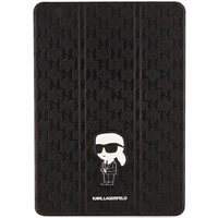 Karl Lagerfeld Saffiano Monogram Ikonik Ümbris jaoks iPad 10.2" 2019 (7th gen.) Folio Magnet Allover Cover - must