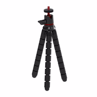 Tripod PULUZ flexible with remote control jaoks cell phones (Apple) and sports cameras (DJI Action, GoPro, Insta360)