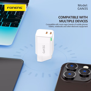 Foneng Wall laadija GAN35 GaN - 2xType C - PD 35W 3A valge