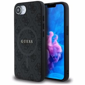 Guess PU Leather 4G Colored Ring Ümbris with MagSafe jaoks iPhone 16e - must