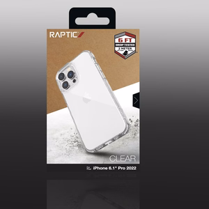 Raptic X-Doria Clear Case iPhone 14 Pro soomustatud läbipaistev kate