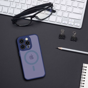 Tel Protect Magmat Ümbris jaoks Iphone 15 Pro tumesinine