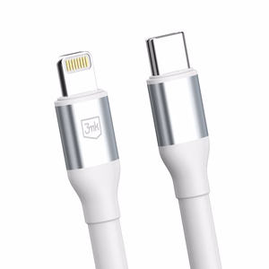 3mk Hyper Cable N-SERIES USB-C / Lightning kaabel 3m PD 3.0 9V/3A 27W valge