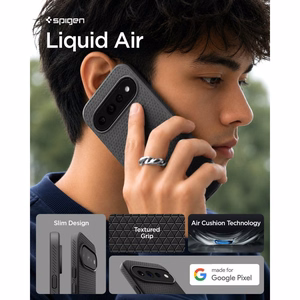 Spigen Liquid Air ümbris mudelile Google Pixel 11 Pro, mattmust