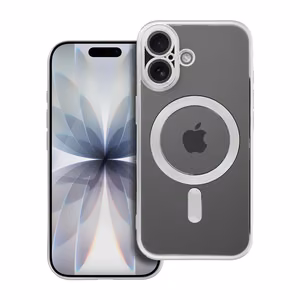 Чехол для iPhone 17 Electro Mag Cover совместимый с MagSafe серебряный