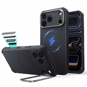 ESR Cyber Tough Kickstand MagSafe ümbris mudelitele iPhone 18 Pro Max / 17 Pro Max, must