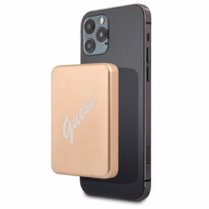 Guess беспроводной внешний аккумулятор 5W GUPBMSVSLG 3000mAh золотой/золотой MagSafe
