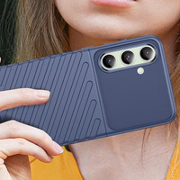 Thunder Ümbris jaoks Samsung Galaxy S24 FE silicone armor cover - sinine