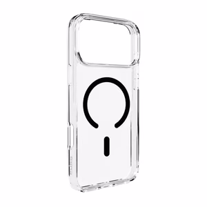Puro Lite Mag TPU+PC Ümbris Compatible with MagSafe jaoks iPhone 17 Pro - Läbipaistev with Must Ring