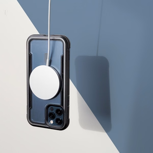 Raptic X-Doria turvaline ümbris iPhone 14 Pro Max'ile koos MagSafe'i soomustatud kattega must