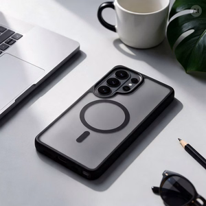 Must Forcell F-Protect Smoke Hybrid Premium Lite ümbris Samsung A06 / A07 / A08 jaoks, ühildub MagSafe'iga