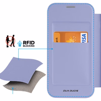 DUX DUCIS wallet ümbris SKIN X PRO compatible with MagSafe jaoks IPHONE 15 Pro Max lilla