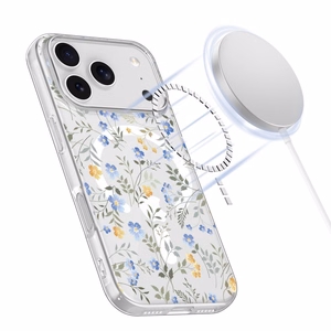 Tech-Protect FlexAir MagSafe Ümbris jaoks iPhone 17 Pro Max - Daisies with Leaves