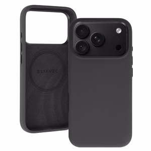 Liavec Silky ümbris metallist kaameraraamiga mudelile iPhone 18 Pro/17 Pro, must