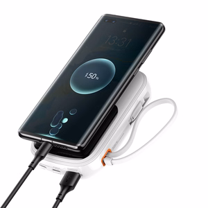 Baseus внешний аккумулятор 20000mAh Qpow Pro - USB + Type C - PD 22,5W с кабелем Type C (PPQD060302) белый