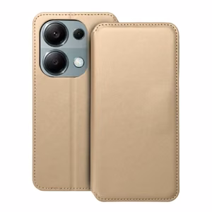 DUAL POCKET Book ümbris jaoks XIAOMI Redmi Note 13 Pro 4G kuldne