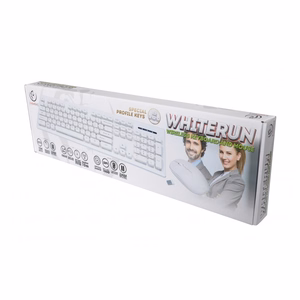 Rebeltec juhtmevaba komplekt: klaviatuur + hiir valge WHITERUN