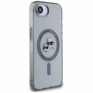 Karl Lagerfeld IML Metal Karl & Choupette Heads MagSafe iPhone 16e Ümbris - Must