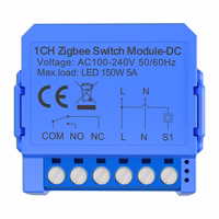 1-channel ZigBee lüliti module koos voltage-free contact Avatto ZWSM16-DC32V-1